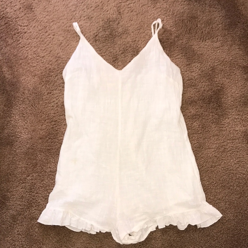la hearts white romper